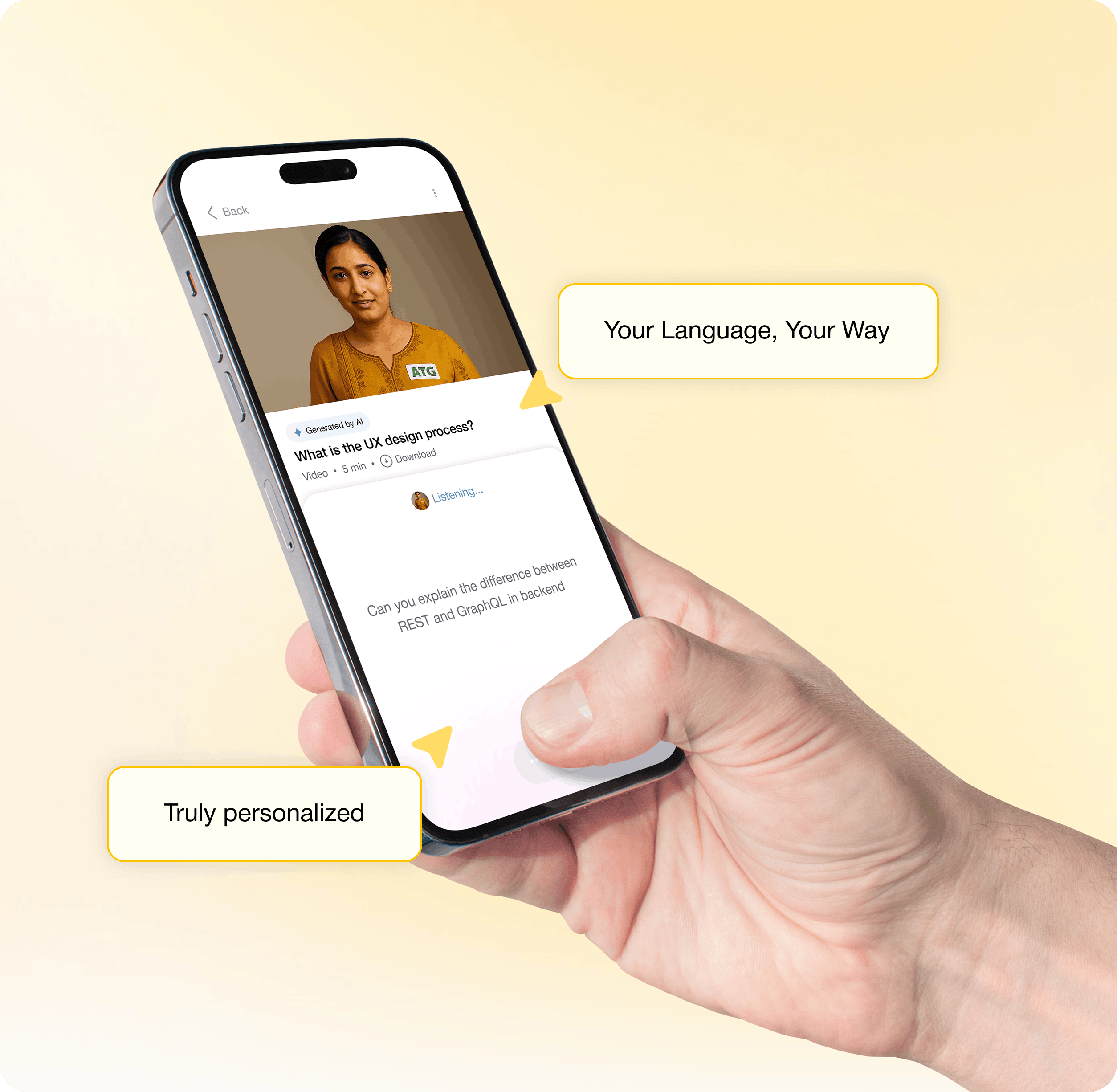Cultural Voice with synced captions