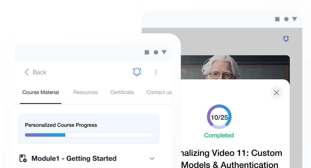Dynamic video lessons