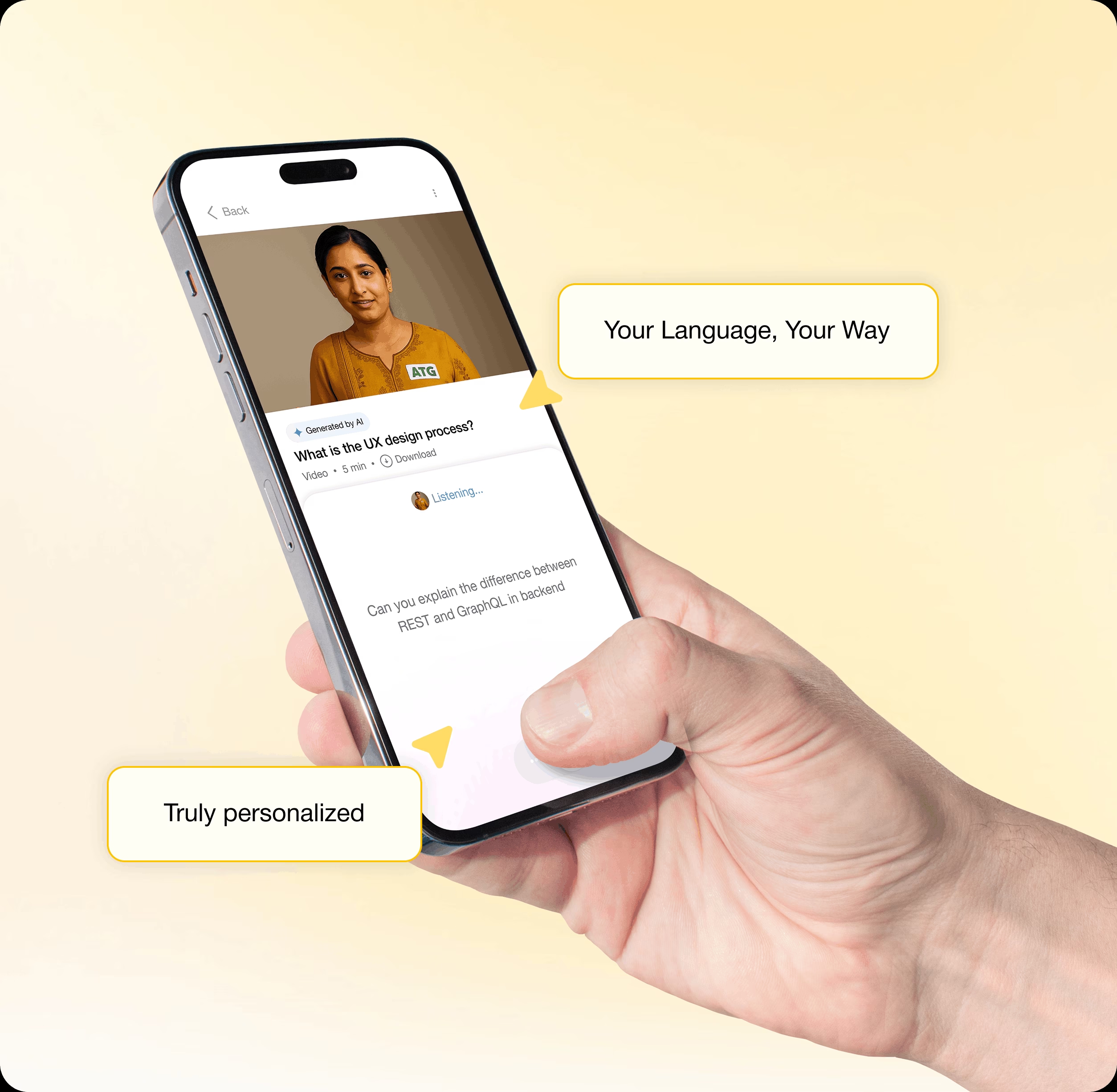 Cultural Voice with synced captions